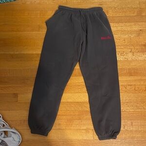White fox Charcoal grey sweatpants
